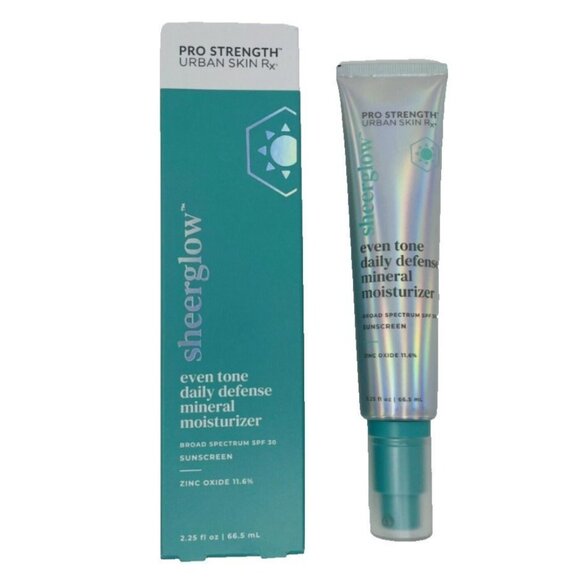 Urban Skin Rx Sheerglow Even Tone Daily Defense Mineral Moisturizer Exp 2.25oz - Picture 1 of 5